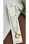 316 L Çelik Ay Yıldız Gold Kolye 60cm