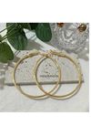 Gold 7cm Maxi boy Boy Halka Kadın Küpe
