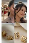 Yalı Çapkını Pelo Gold Küpe Çoklu Görünümlü