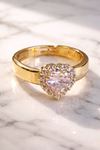 Gold Pembe Kalp Yüzük, Ayarlanabilir