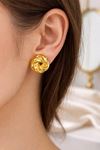 Gold Vintage Sarmal Kadın Küpe
