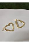 Gold Kalp Halka Küçük Kadın Küpe 2cm