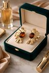 Gold İthal Leopar Küpe, Çok Hafif