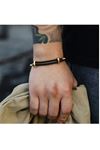 Siyah Trend Kadın/Erkek Unisex Bileklik