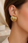 Gold Çoklu Görünümlü İthal Küpe