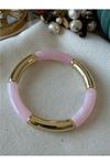 Pembe Gold Esnek Bileklik