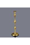Gold Metal Şamdan Mumluk H.40cm