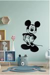 Metal Mickey Mouse Ev Ofis Otel Duvar Süsü 49x33cm