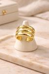 Gold Üç Sıralı Yüzük, Ayarlanabilir