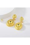 Gold Kaplama Sallantılı Küpe